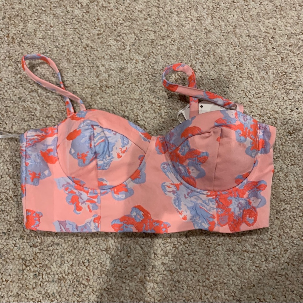 Preppy Flower Crop Top